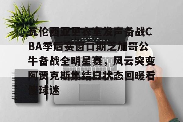 瓦伦西亚更衣室发声备战CBA季后赛窗口期芝加哥公牛备战全明星赛，风云突变阿贾克斯集结日状态回暖看傻球迷的简单介绍登录入口